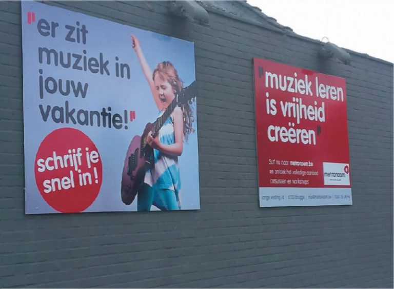 Reclamebord bestel online bij STICKIT te Brugge